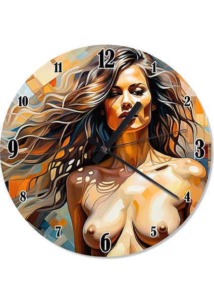 Nü Kadın Dekoratif Duvar Saati