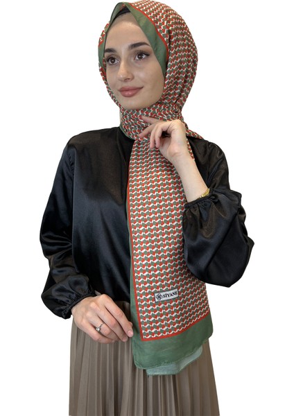 Siyane Scarf Pamuk Soft Şal, Geometrik Desen  01016