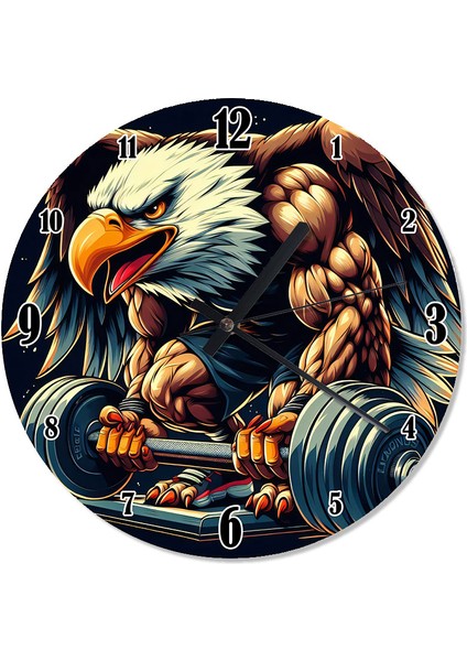 Ayter Kaldıran Kartal Analog Duvar Saati
