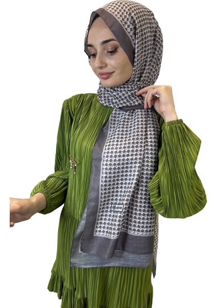 Siyane Scarf Pamuk Soft Şal, Geometrik Desen  01016