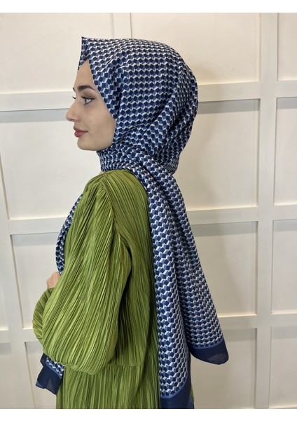 Siyane Scarf Pamuk Soft Şal, Geometrik Desen  01016