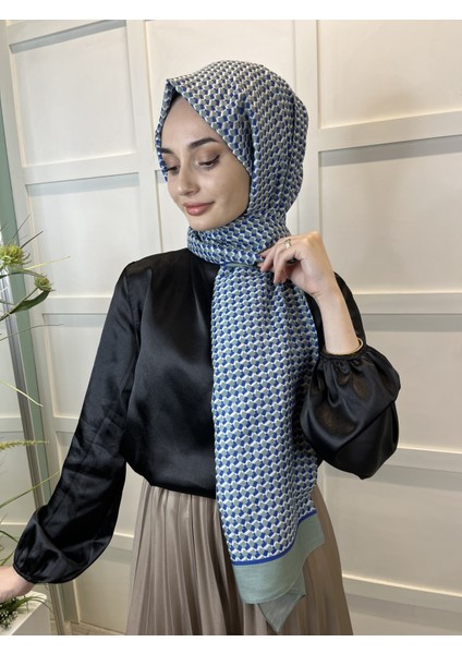 Siyane Scarf Pamuk Soft Şal, Geometrik Desen  01016