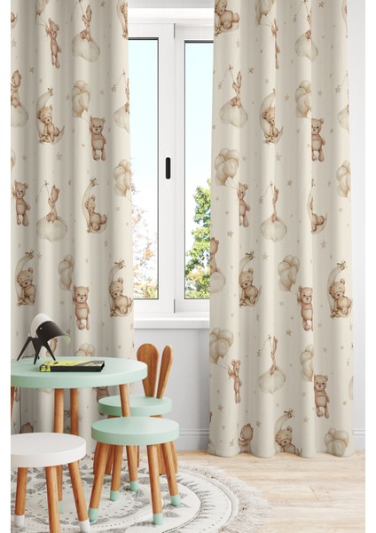 Çocuk ve Bebek Odası Fon Perde Tek Kanat (Child Room Curtain)