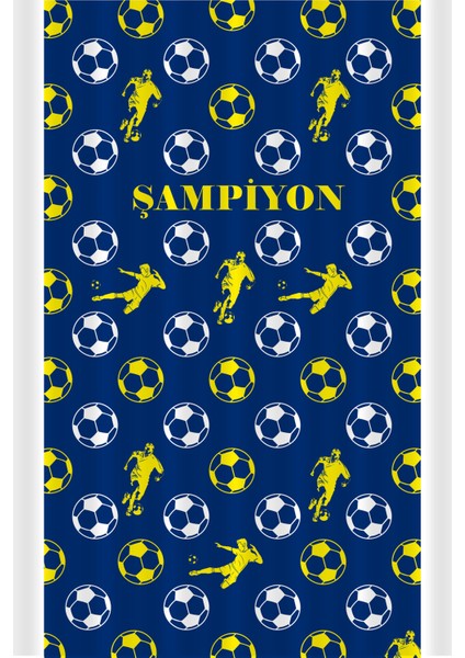 Bertille Home Çocuk ve Bebek Odası Taraftar Futbol Serisi Fon Perde Tek Kanat (Child Room Curtain)