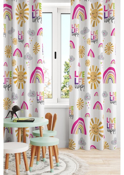 Bertille Home Çocuk ve Bebek Odası Fon Perde Tek Kanat (Child Room Curtain)