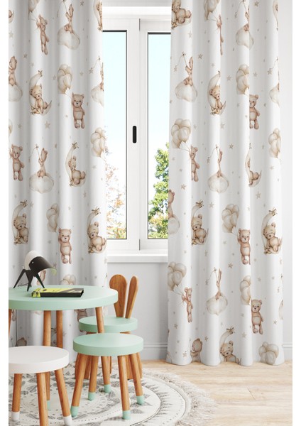 Çocuk ve Bebek Odası Fon Perde Tek Kanat (Child Room Curtain)