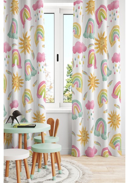 Bertille Home Çocuk ve Bebek Odası Fon Perde Tek Kanat (Child Room Curtain)