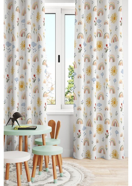 Çocuk ve Bebek Odası Fon Perde Tek Kanat (Child Room Curtain)