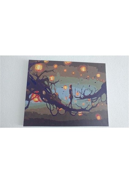 Karanlık Orman Sayılarla Boyama Seti 40X50 cm (Tuvale Gerili) fiyatları