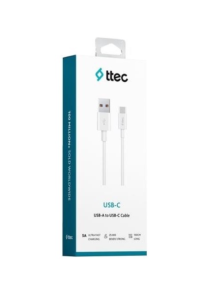 Type-C 2.0 5A Süper Hızlı Şarj Kablosu, Huawei Supercharge Uyumlu 2DK35B