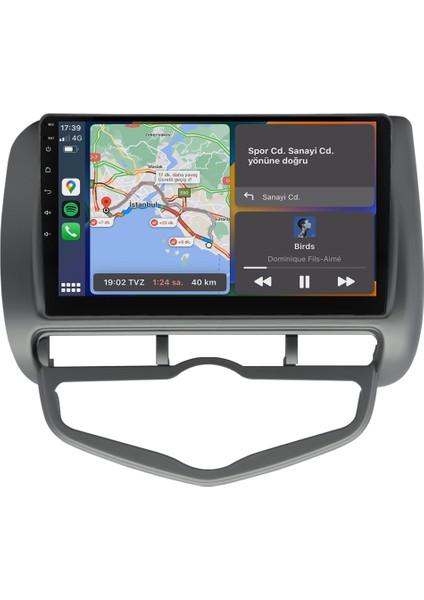 Honda City (2006-2009) Android 14 Multimedya Carplay 9 Inch 4 GB Ram / 64 GB Hafıza CRV-4157XD