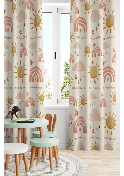 Çocuk ve Bebek Odası Fon Perde Tek Kanat (Child Room Curtain)