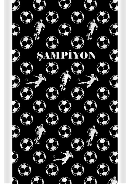 Çocuk ve Bebek Odası Taraftar Futbol Serisi Fon Perde Tek Kanat (Child Room Curtain)