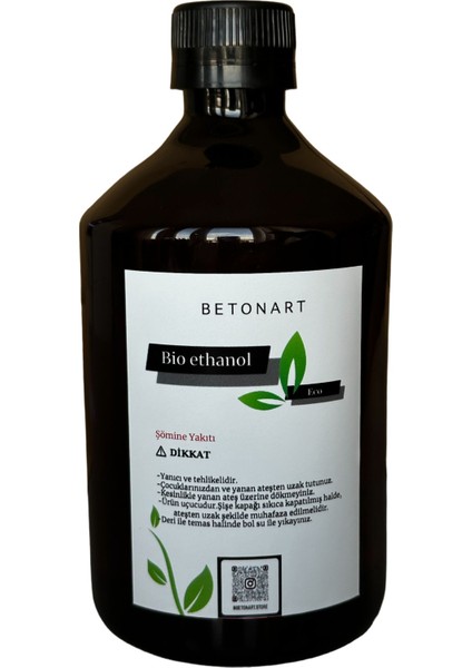 Beton Art Bioethanol ŞÖMİNE YAKITI  (500 ML)