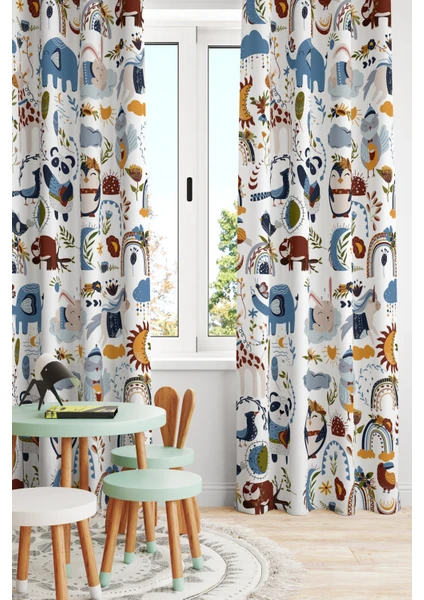 Bertille Home Çocuk ve Bebek Odası Fon Perde Tek Kanat (Child Room Curtain)