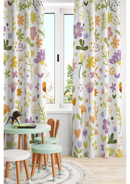 Çocuk ve Bebek Odası Fon Perde Tek Kanat (Child Room Curtain)