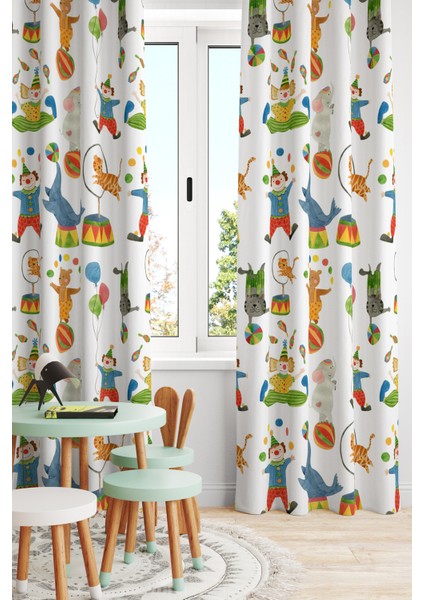 Çocuk ve Bebek Odası Fon Perde Tek Kanat (Child Room Curtain)