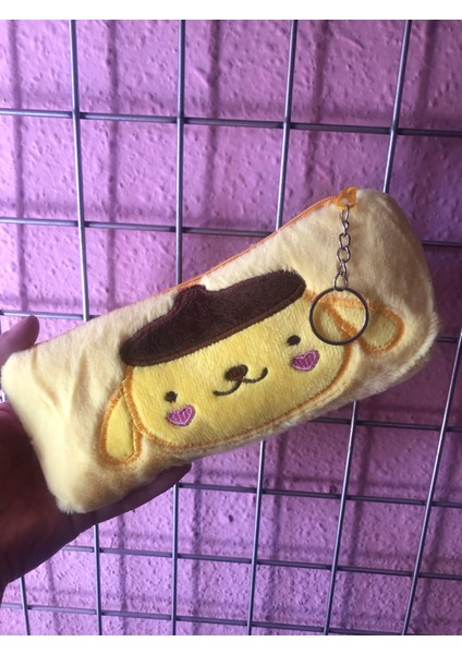 Pompompurin Sarı Sanrio Peluş Kalemlik Kalem Kutu Makyaj Çantası Düzenleyici