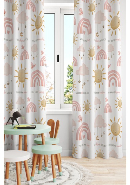 Çocuk ve Bebek Odası Fon Perde Tek Kanat (Child Room Curtain)
