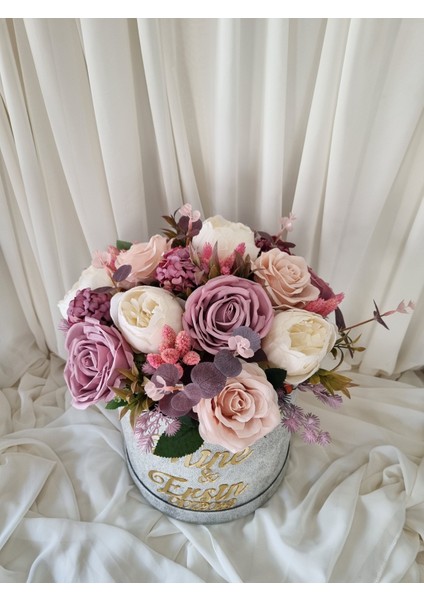 Lila Yapay Söz Çiçeği/kutuda Yapay Kız Isteme Çiçeği fiyatları