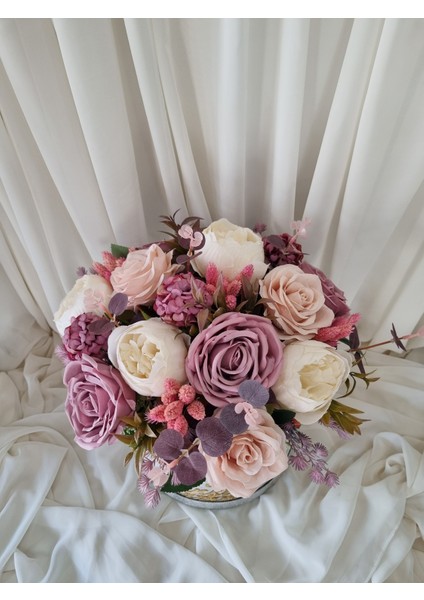 Lila Yapay Söz Çiçeği/kutuda Yapay Kız Isteme Çiçeği fırsatları