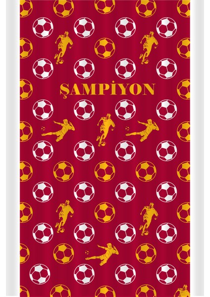 Çocuk ve Bebek Odası Taraftar Futbol Serisi Fon Perde Tek Kanat (Child Room Curtain)