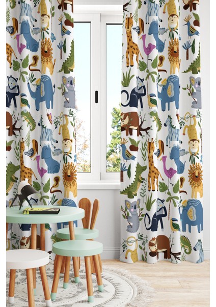 Bertille Home Çocuk ve Bebek Odası Fon Perde Tek Kanat (Child Room Curtain)