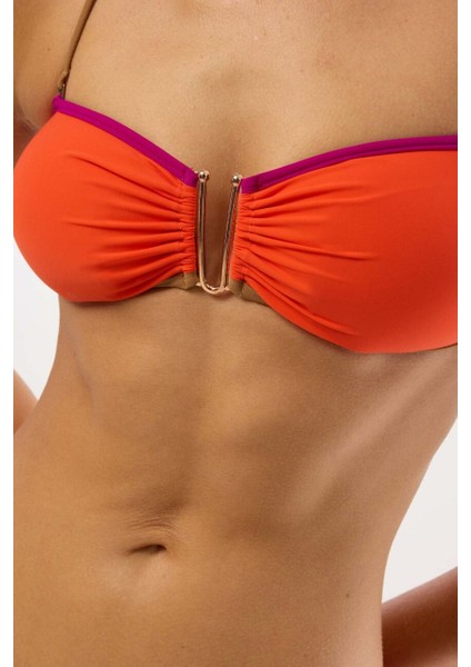 4517 Koral Straplez Bikini Takımı