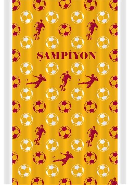Çocuk ve Bebek Odası Taraftar Futbol Serisi Fon Perde Tek Kanat (Child Room Curtain)