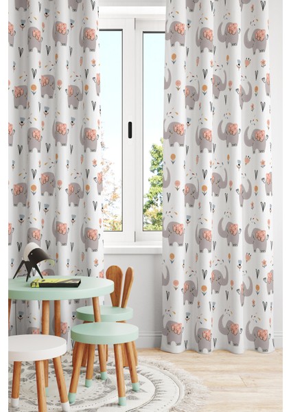 Çocuk ve Bebek Odası Fon Perde Tek Kanat (Child Room Curtain)