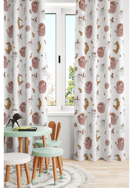 Çocuk ve Bebek Odası Fon Perde Tek Kanat (Child Room Curtain)