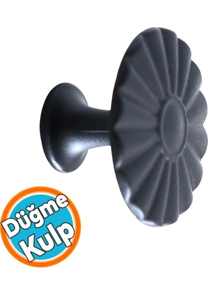 Düğme Mat Siyah Kulp Mobilya Mutfak Dolabı Çekmece Dolap Kulpları Kapak Kulbu Kulb Metal