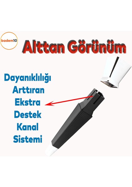 Dempa Lüks Mobilya Oturma Grubu Kanepe Sehpa Tv Ünitesi Koltuk Ayağı Baza Ayakları Siyah Krom 26 cm fırsatları