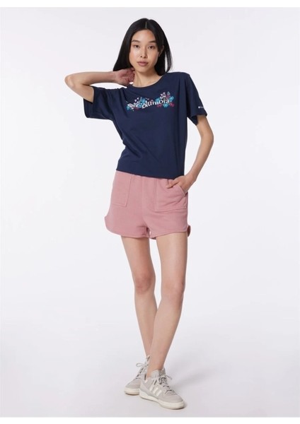 Csc North Cascade Kadın Kısa Kollu T-Shirt Lacivert CS0366-466