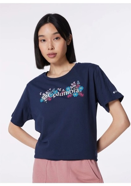 Csc North Cascade Kadın Kısa Kollu T-Shirt Lacivert CS0366-466 modelleri