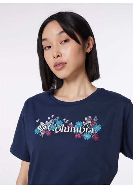 Csc North Cascade Kadın Kısa Kollu T-Shirt Lacivert CS0366-466 fırsatları