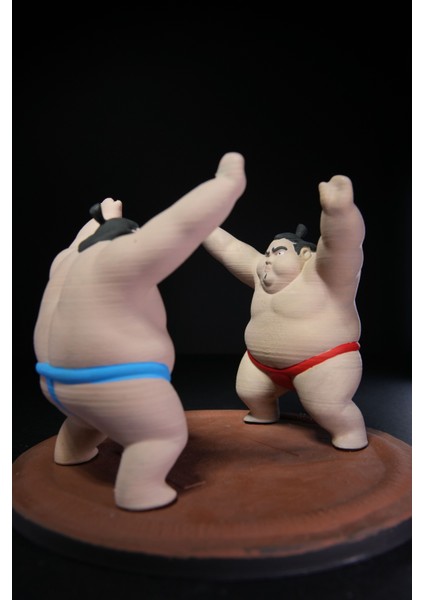 Sumo Güreşcileri Peçetelik Komik Hediyelik Dekoratif Figür modelleri