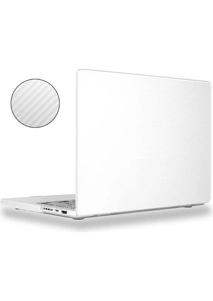 Macbook Pro 14.2inç Kılıf M1-M2-M3-M4, Karbon Fiber (14" Pro) A2442 A2779 A2992 A2918 A3112 A3401 A3185 ile Uyumlu modelleri