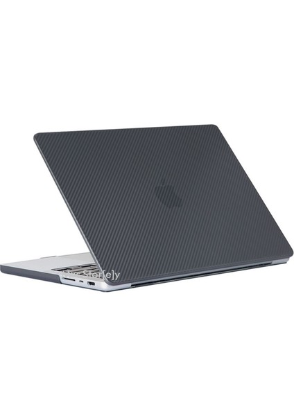 Macbook Pro 14.2inç Kılıf M1-M2-M3-M4, Karbon Fiber (14" Pro) A2442 A2779 A2992 A2918 A3112 A3401 A3185 ile Uyumlu