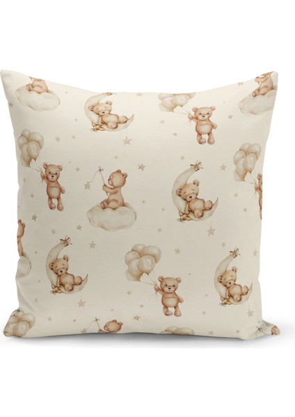 Çocuk Bebek Serisi Çift Tarafı Dijital Baskılı Kırlent Kılıfı (Kids Children Cushion Cover)
