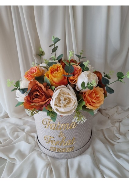 Turuncu Yapay Kız Isteme Söz Çiçeği