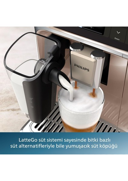 Lattego 5500 Serisi Tam Otomatik Espresso Makinesi, Silentbrew Teknolojisi, Hızlı Başlangıç. Taze Öğütülmüş Kahveden Aromatik Kahve, 20 Sıcak ve Soğuk Içecek, Beyaz Rose