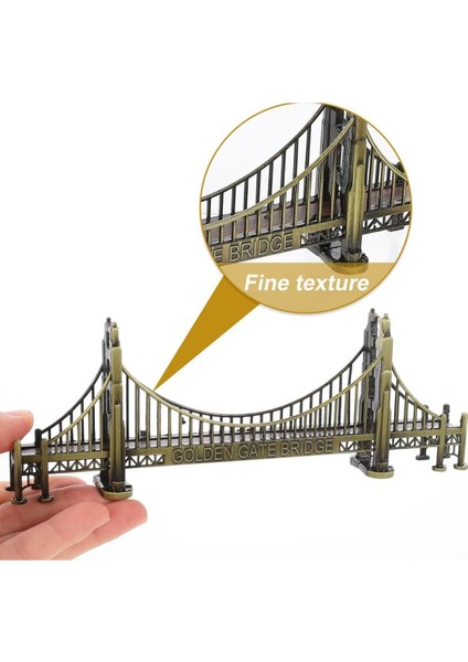 Metal Amerika Golden Gate Köprüsü 18 cm