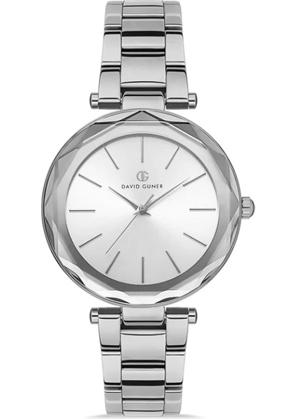 Davıd Guner Gümüş Kaplama Gümüş Kadran Kadın Kol Saati