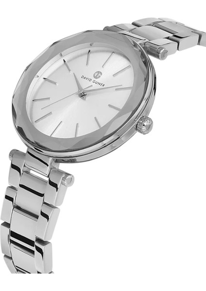 Davıd Guner Gümüş Kaplama Gümüş Kadran Kadın Kol Saati modelleri