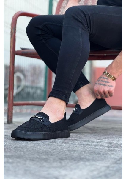 Wagoon Wg060 Kömür Triko Babet Erkek Casual Ayakkabı