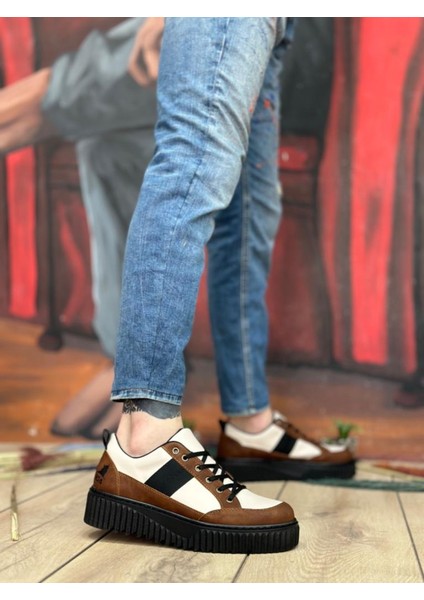 Ba0804 Boa Yüksek Siyah Taban Kahve Detaylı Bağcıklı Erkek Ayakkabı fiyatları