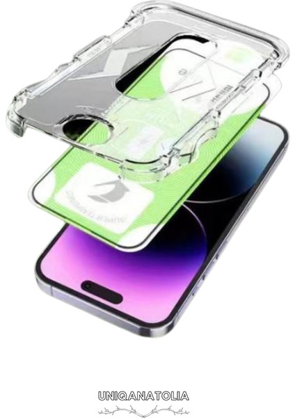 Apple iPhone 15 Pro Max Premium Uyumlu Prıvacy Hayalet Magıc Glass Kolay Kurulum Kırılmaz Ekran Koruyucu