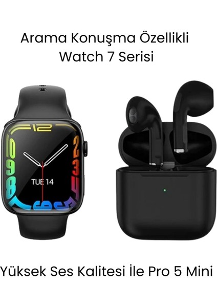 Watch 7 Serisi Akıllı Saat ve Air Pro 5 Mini Bluetooth Kulaklık