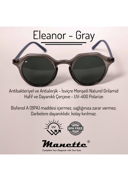 Eleanor Gray- Blue - Cam Yeşil Güneş Gözlüğü